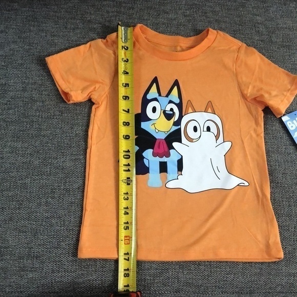 MOOSE Toddler Boys Bluey Halloween Bingo Short Sleeve T-Shirt Orange 5T - Picture 10 of 11